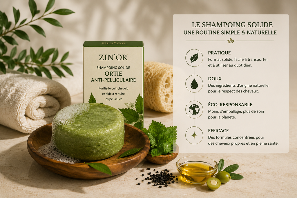 Shampoing solide Ortie Anti-Pelliculaire ZIN’OR