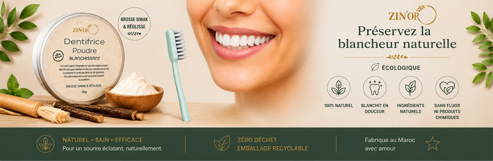 Dentifrice poudre Blanchissant